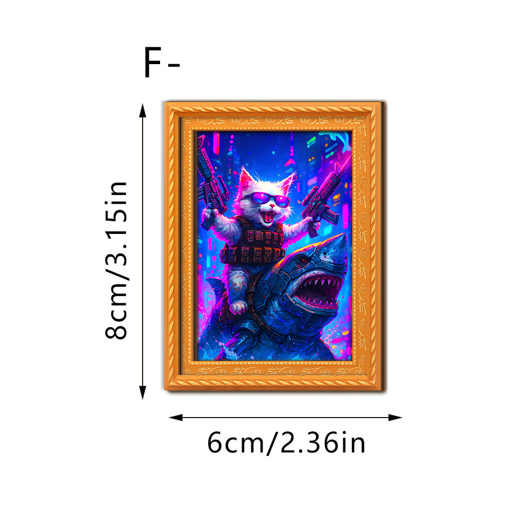 Decorative cat art with futuristic design Stornfield