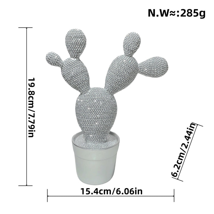 Glittering Cactus Decorative Figure Stornfield