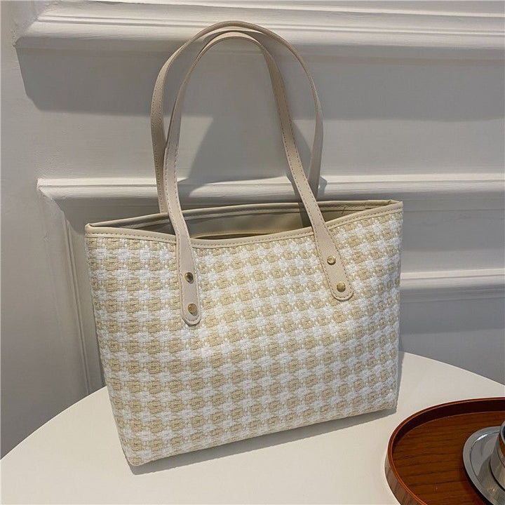 Woven Pattern Beach Tote Bag Stornfield