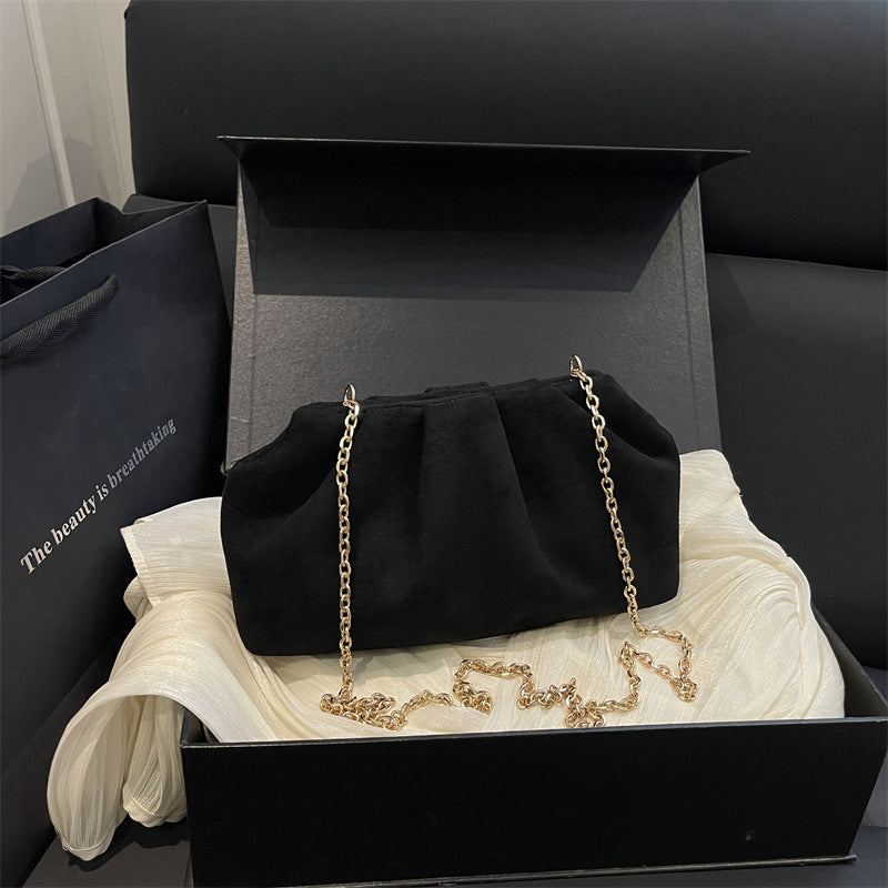 Elegant Suede Mini Shoulder Bag