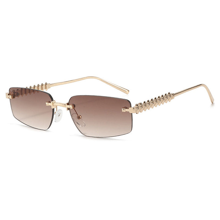 Women's square sunglasses with filigree frame and luxurious accents Stornfield