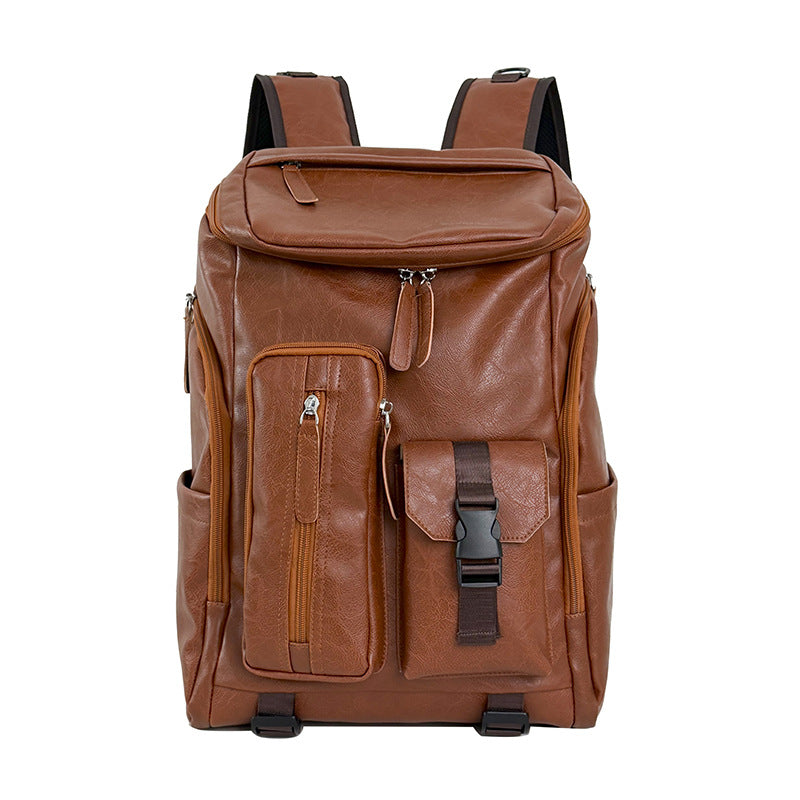 Multi-Functional Leather Backpack Stornfield
