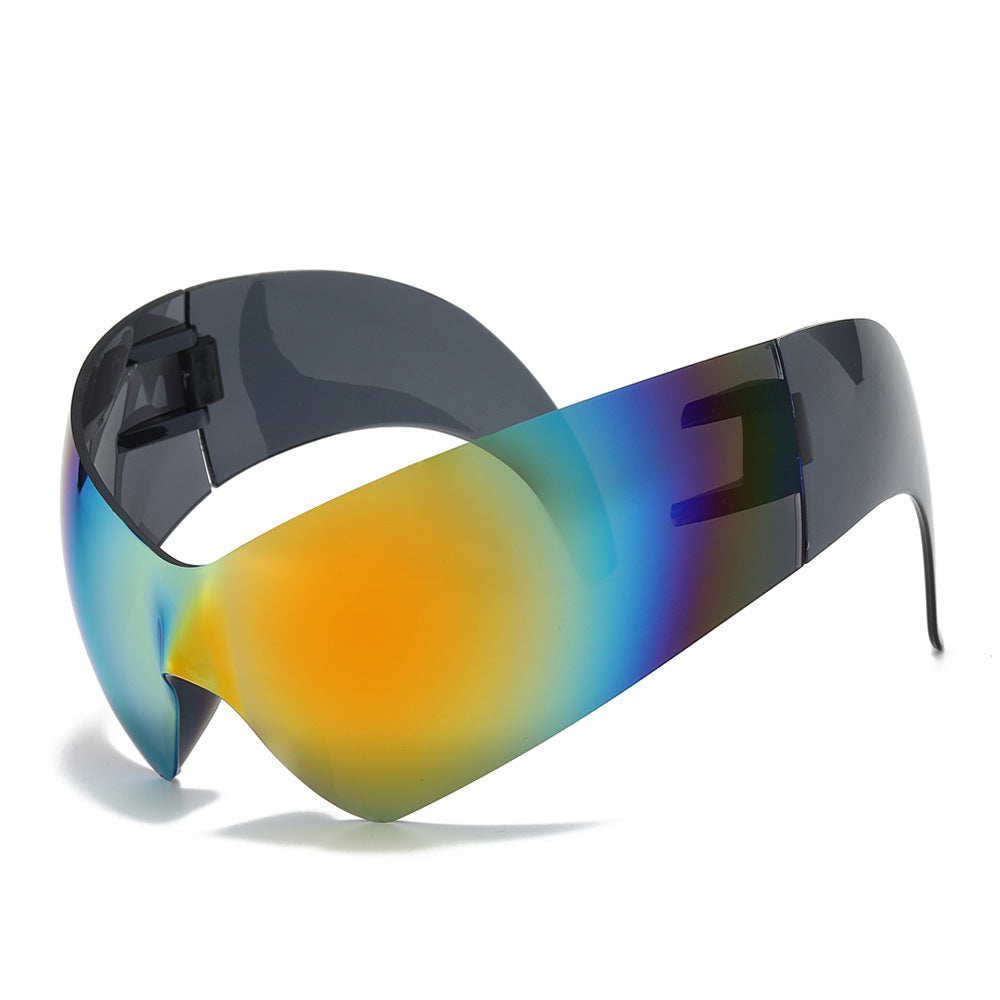 Futuristic Oversized Shield Sunglasses Stornfield