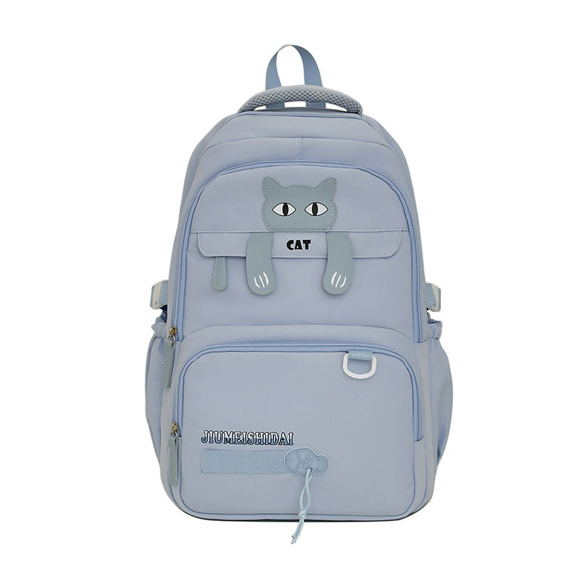 Playful Cat-Themed School Backpack Stornfield