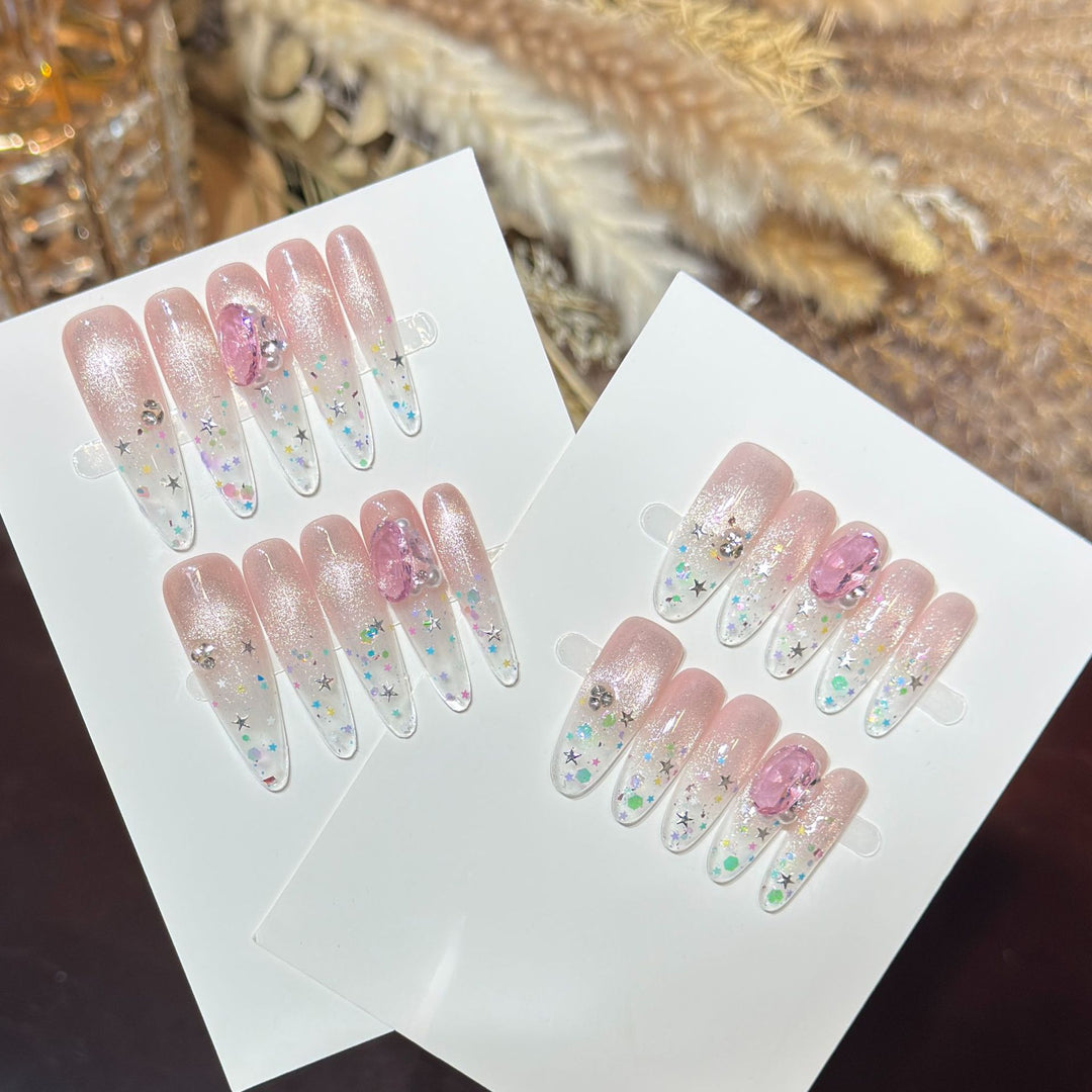 Decorative Press-On Nail Art Set Stornfield