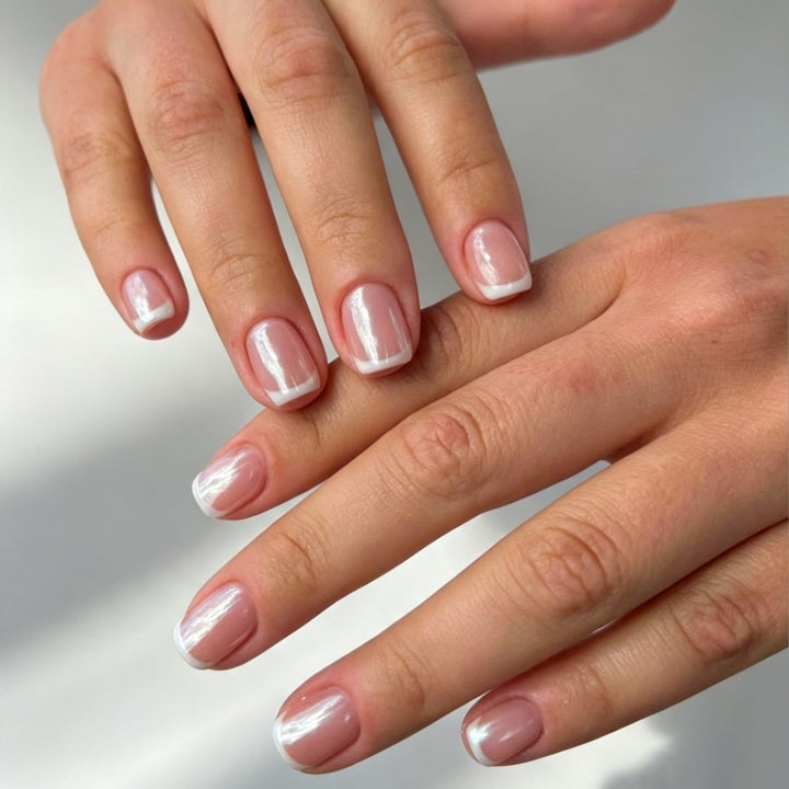 High-quality artificial nails with elegant French tip design Stornfield