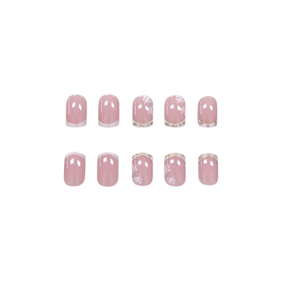 Elegant Floral Acrylic Nail Enhancements Stornfield 1789915777