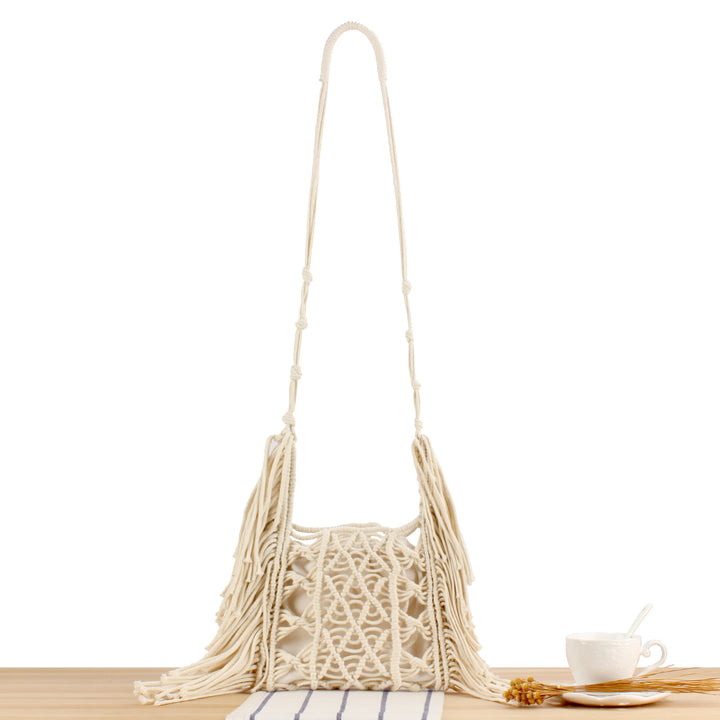 Handbag with Artistic Macramé Design Stornfield 1784182970
