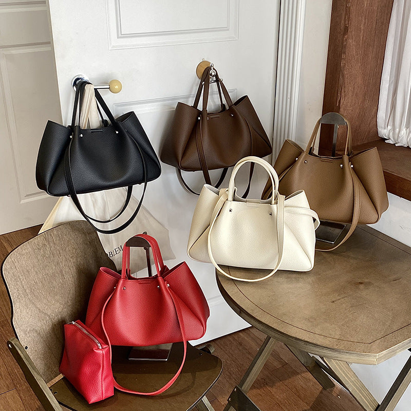 Versatile Leather Tote Bag