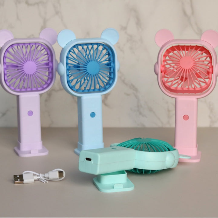Unisex Portable Mini Fan with Ergonomic Design and Animal Ears Stornfield