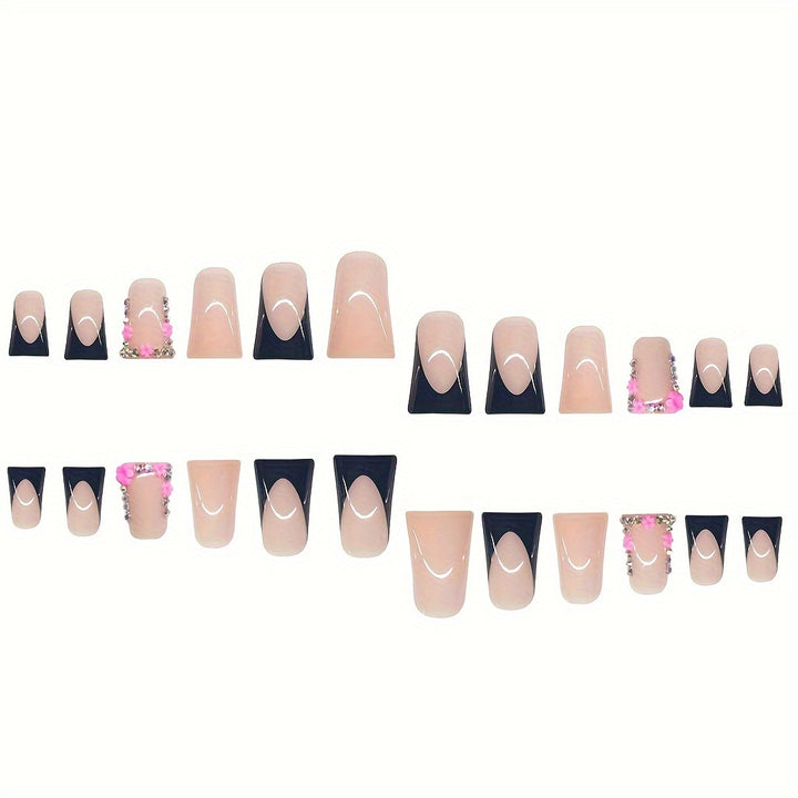 Luxury Floral Decorative Press-On Nails Stornfield