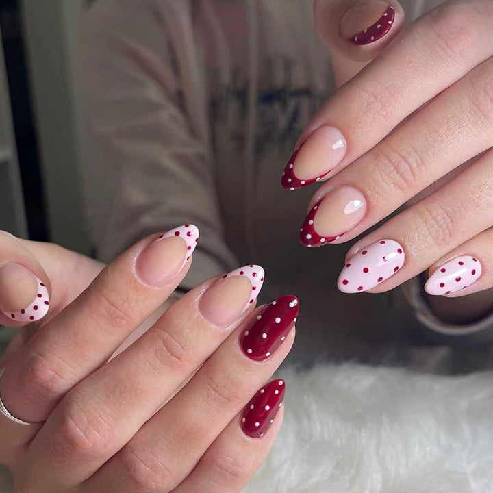Playful Polka Dot Press-On Nail Set Stornfield