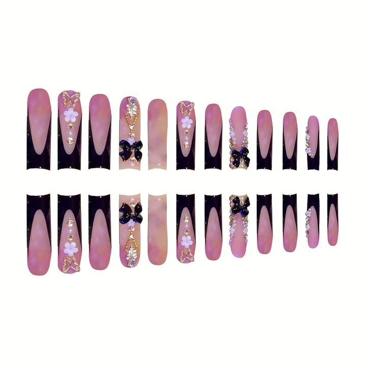 Glamorous Artistic Press-On Nail Set Stornfield