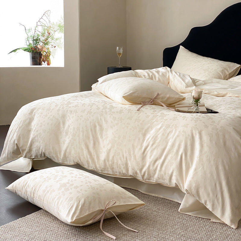 Washed French Linen Duvet Cover and Pillowcase Set with Envelope Closure