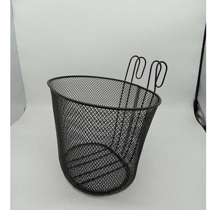 mesh front bicycle basket with over-the-handlebar hooks Stornfield