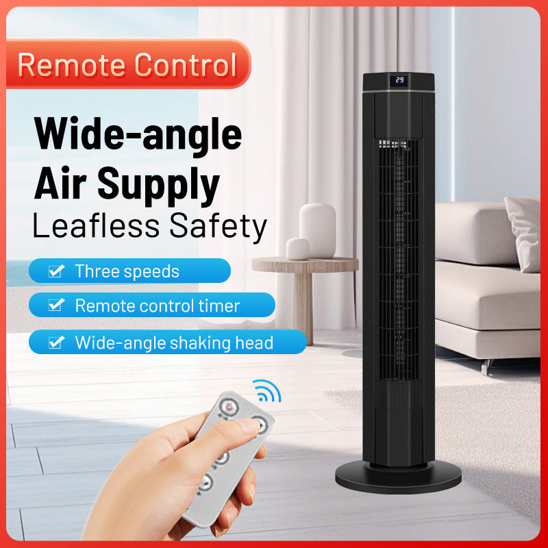 Cooling tower oscillating bladeless fan with digital display and remote Stornfield