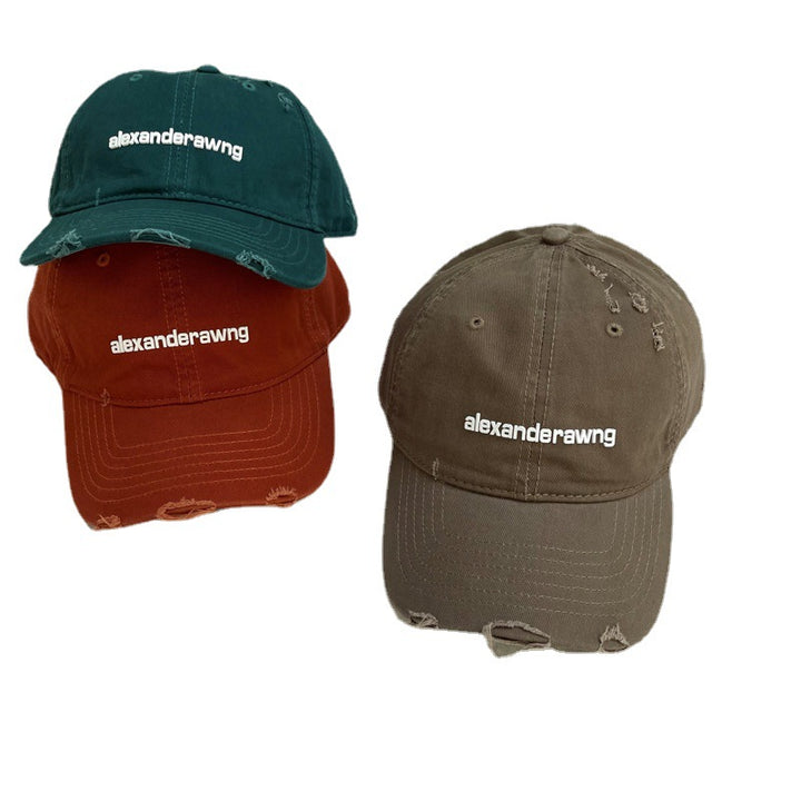 Unisex Distressed Cotton Baseball Cap Stornfield