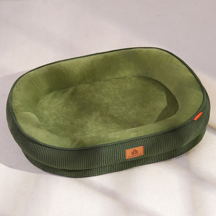 Plush Supportive  Lounge   Dog Bed