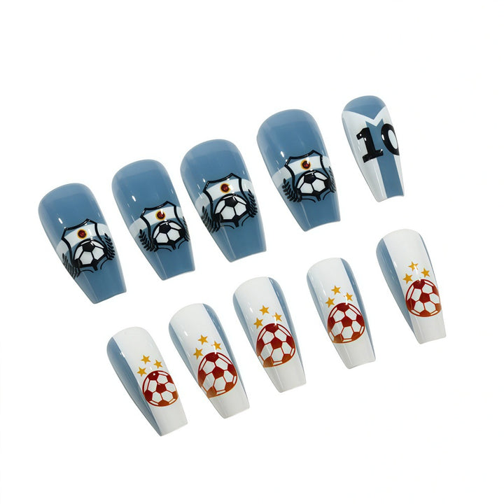 Football motif art nails Stornfield