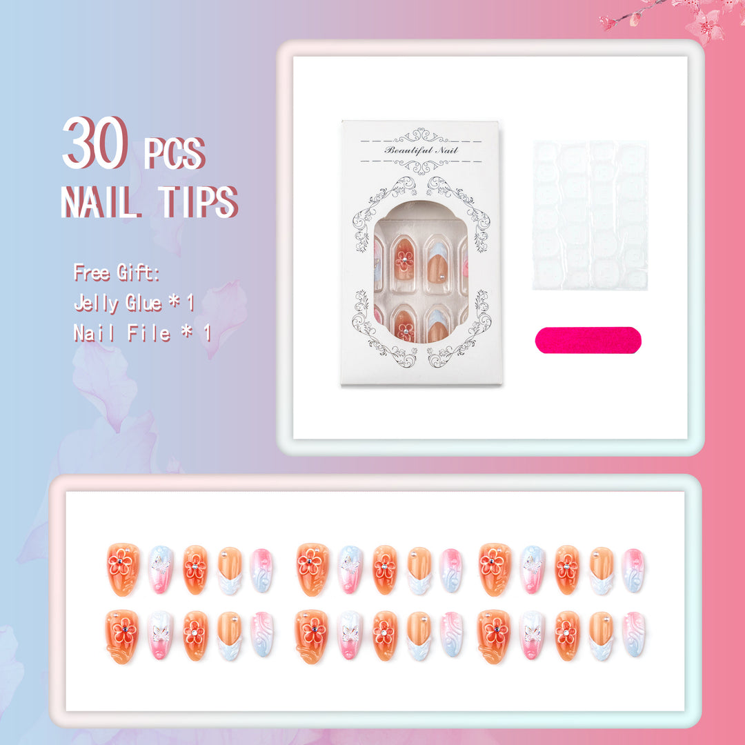 Handmade Decorative Press-On Nails