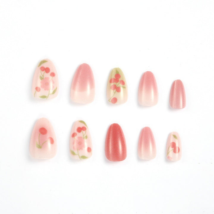 Creative Nail Art Set with Cherry Design Stornfield