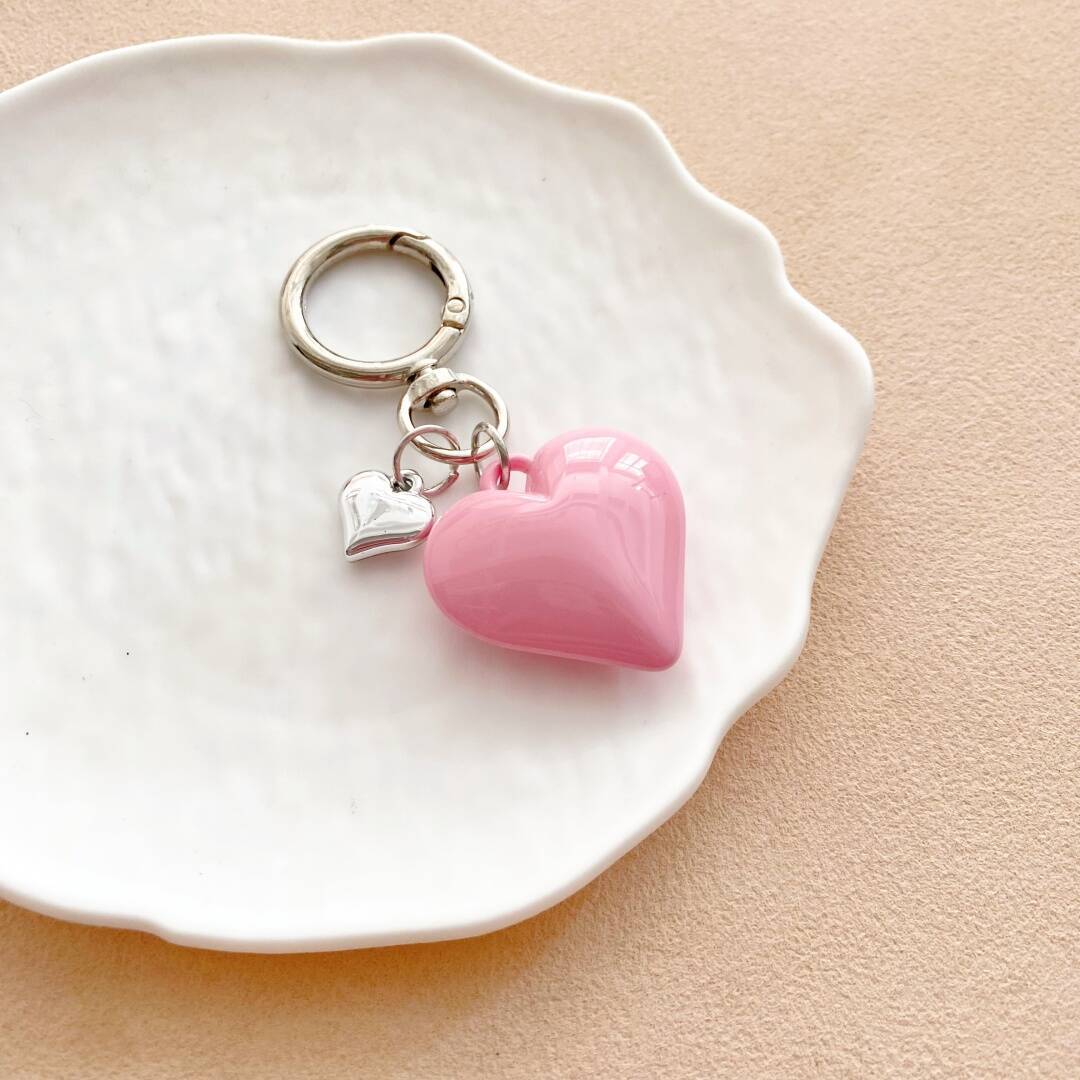 Heart-Shaped Charm Keychain Stornfield