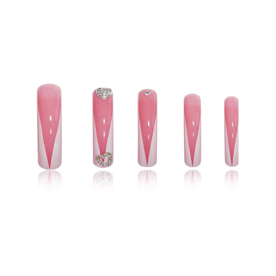 Elegant Sculpted Press-On Nail Set Stornfield