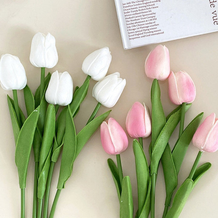 Realistic Faux Tulip Bouquet