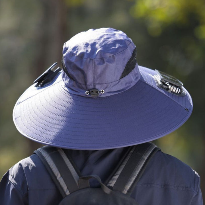tactical fishing hat with wide brim, mesh ventilation and adjustable chin strap Stornfield
