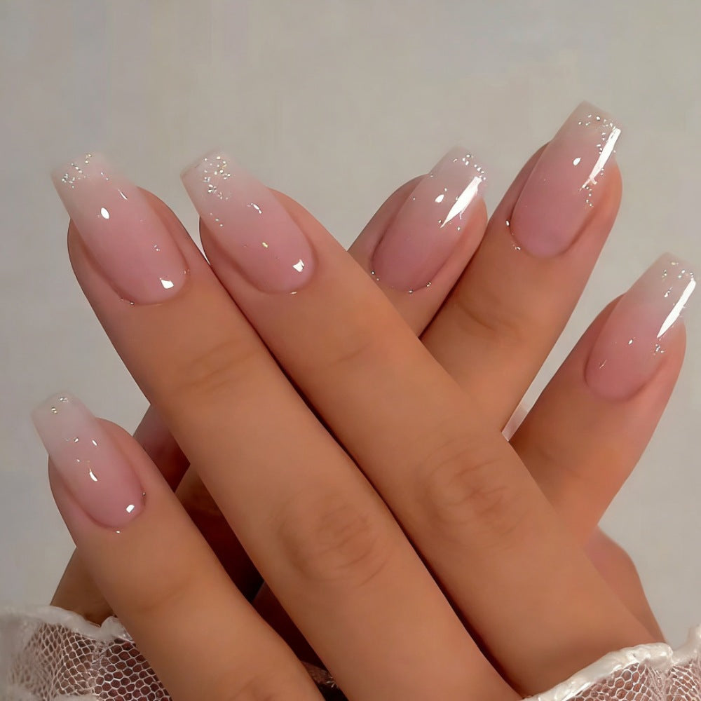 Glossy Gradient Tip Press-On Nails Stornfield