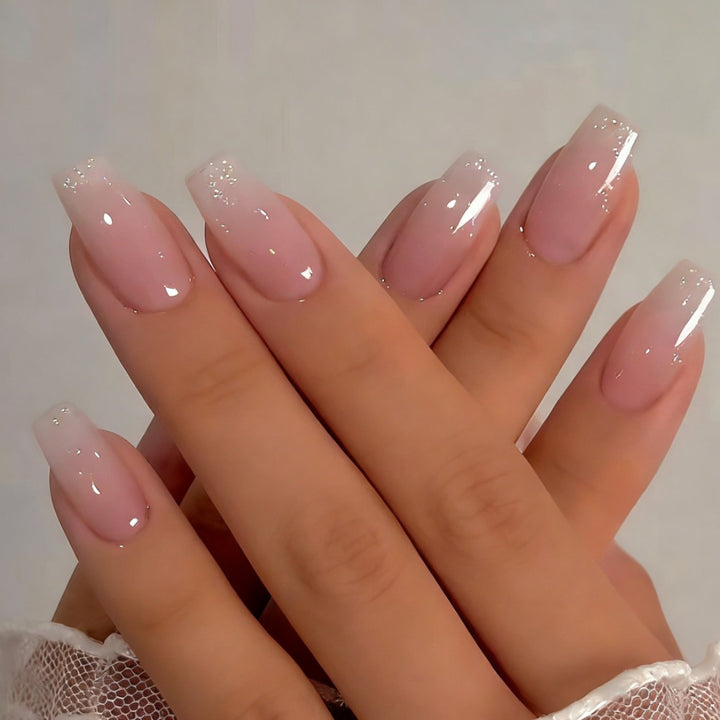 Glossy Gradient Tip Press-On Nails Stornfield