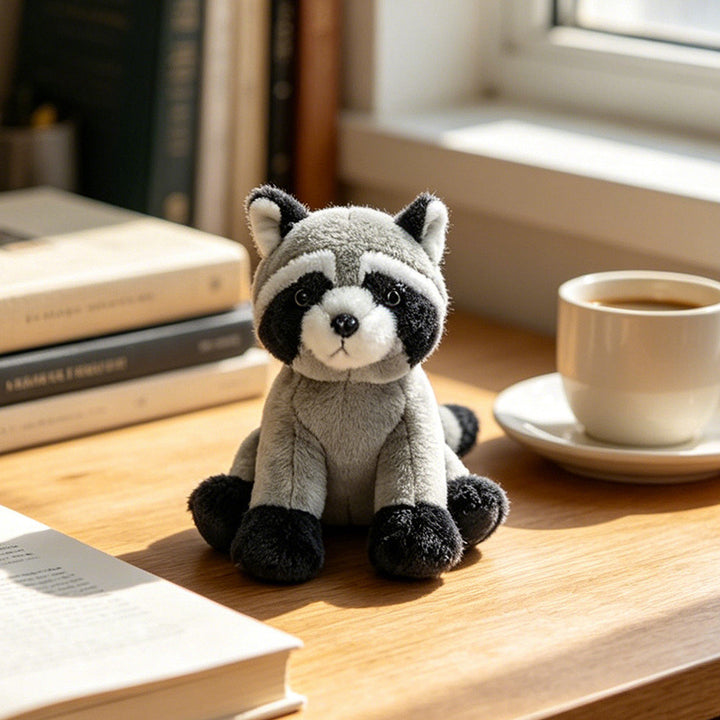 Plush Fennec Fox Sitting Soft Toy with Oversized Ears and Embroidered Features Stornfield