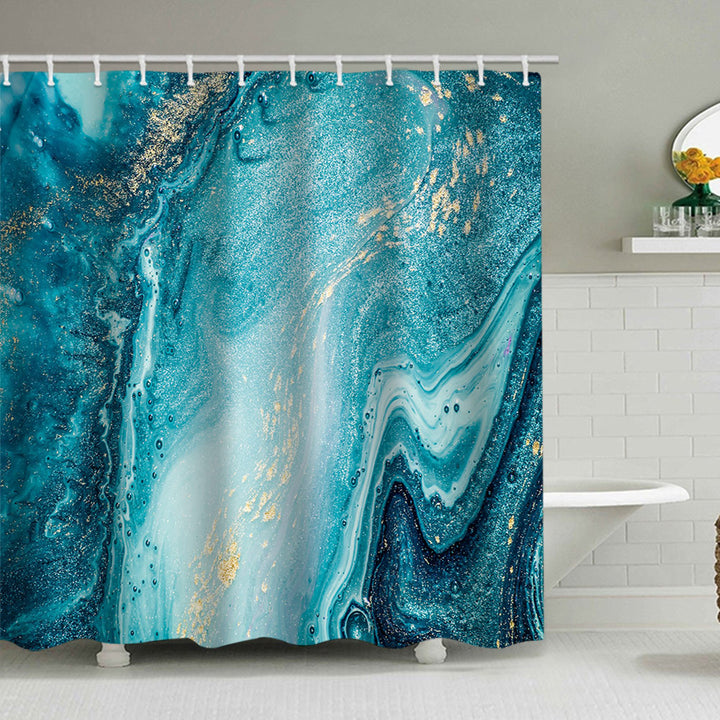 Artistic Marble Design Shower Curtain Stornfield