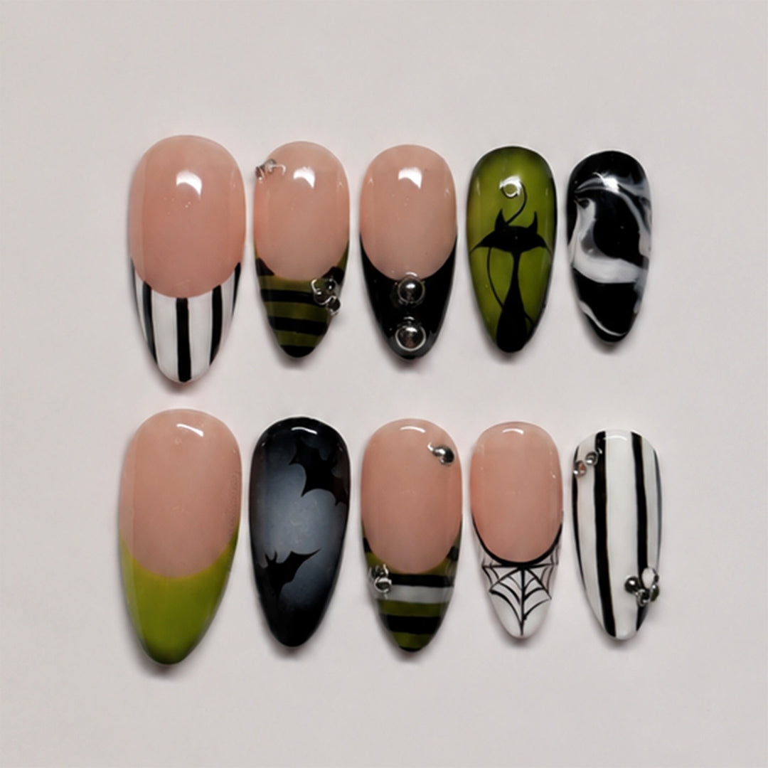 Creative nail art set with Halloween motif Stornfield