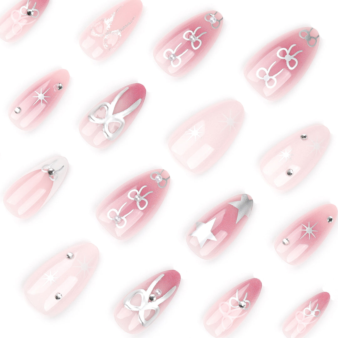 Artful nail extensions with elegant 3D embellishments Stornfield