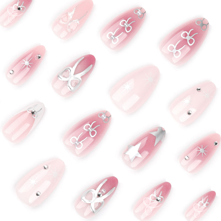 Artful nail extensions with elegant 3D embellishments Stornfield