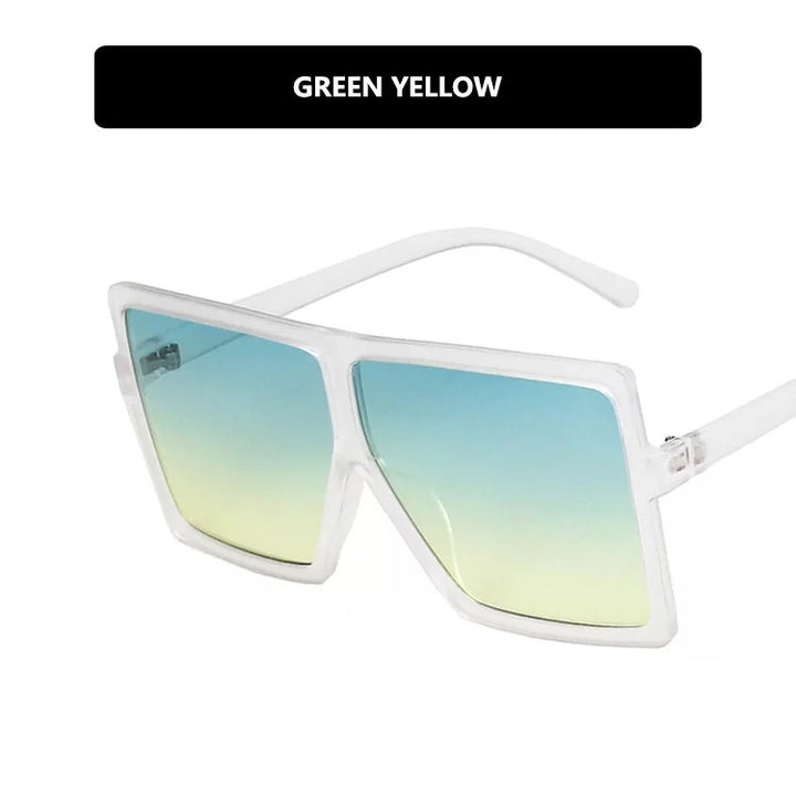 Women modern oversized sunglasses with transparent frame and stylish lenses Stornfield