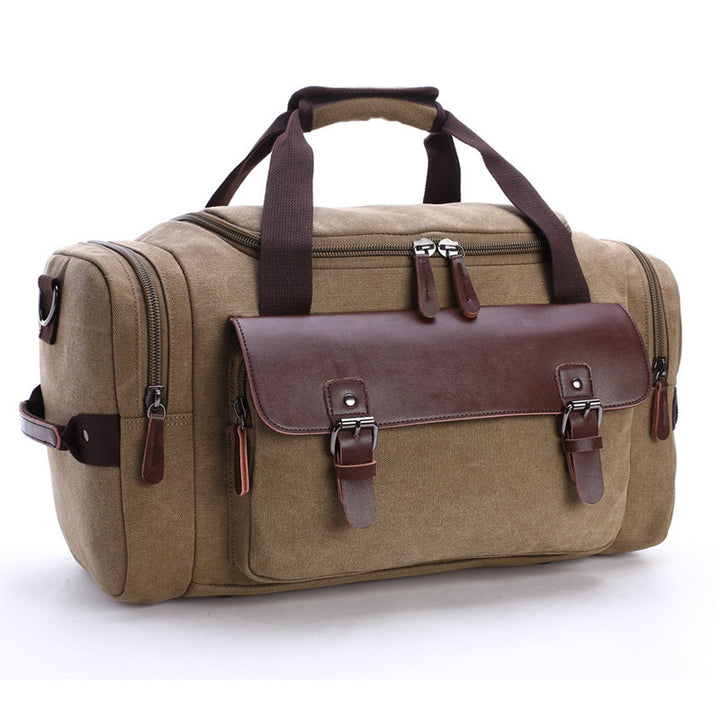 Spacious travel bag with high-quality leather trim Stornfield
