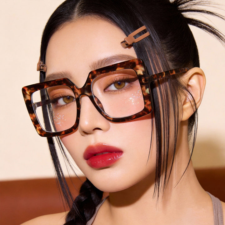 Women's fashionable square reading glasses Stornfield