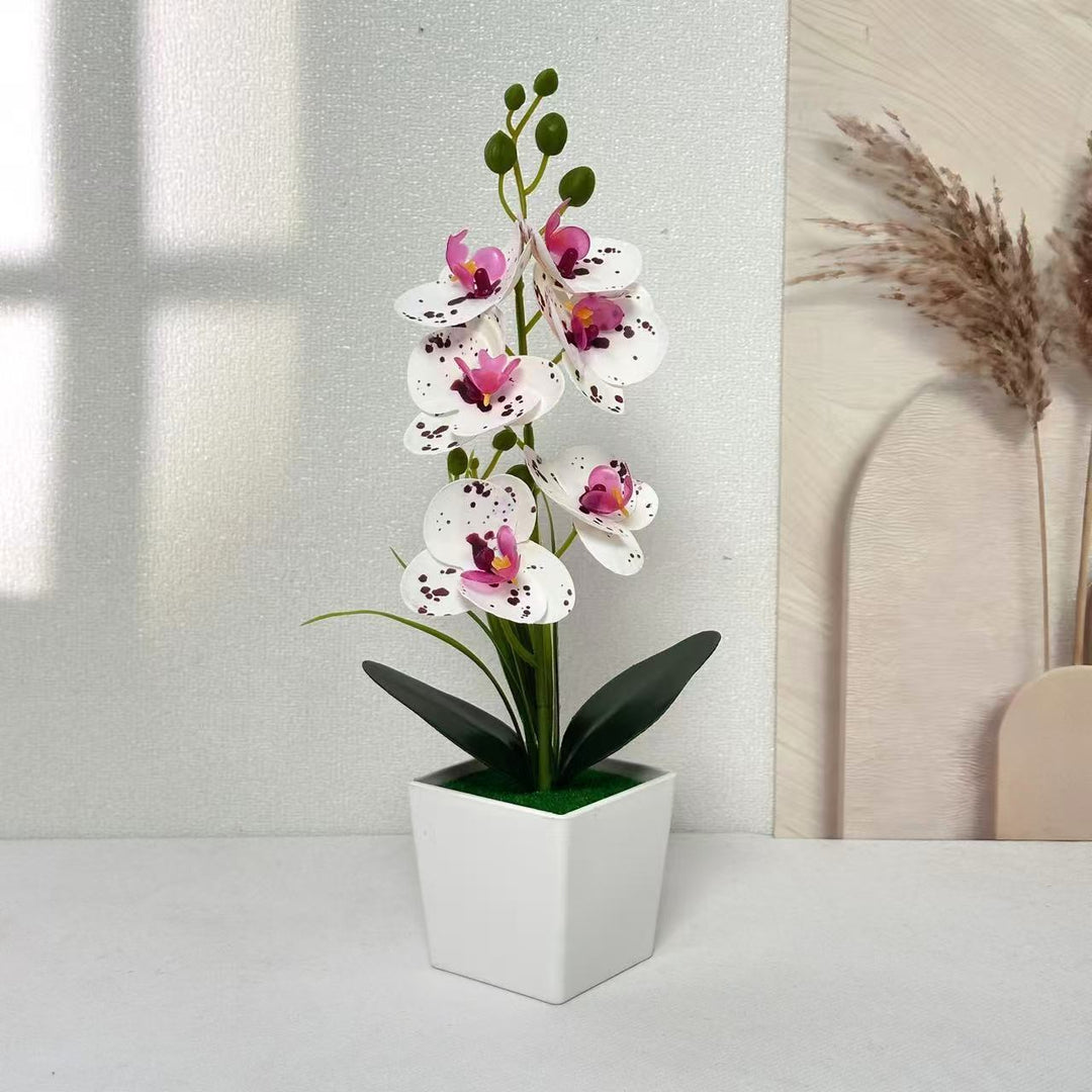 Elegant Artificial Orchid Plant for Tabletop Home Decor