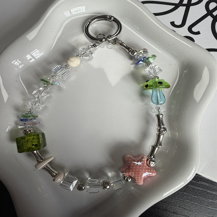 Elegant Butterfly Beaded Keychain Stornfield
