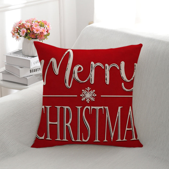 Festive Snowman-Themed Decorative Throw Pillow