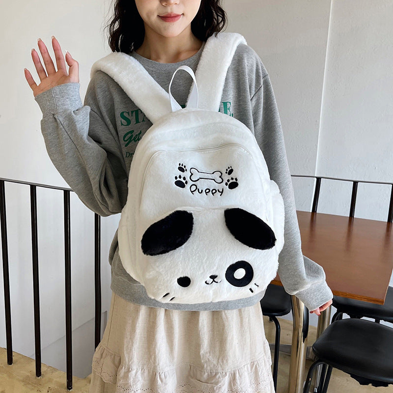 Plush backpack with dog design Stornfield