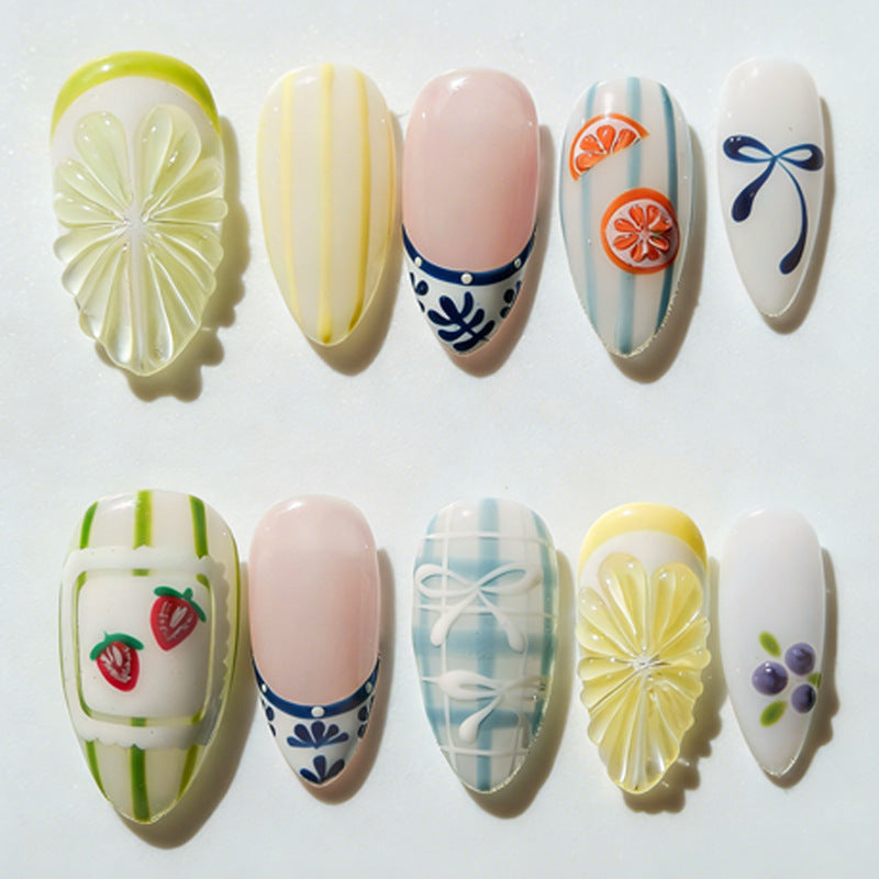 Artistic Press-On Nail Design Stornfield
