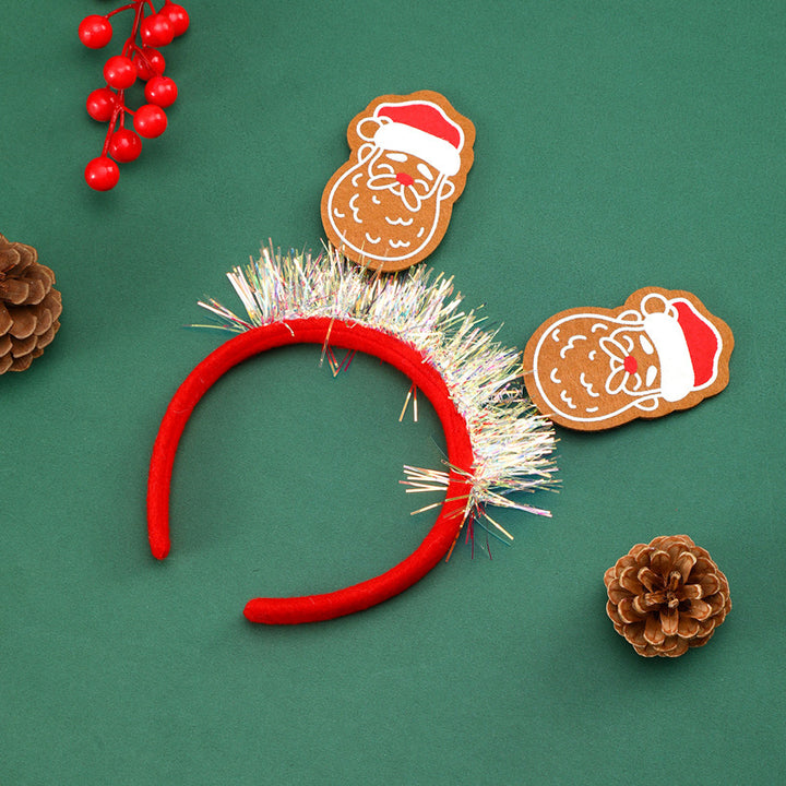 Festive Christmas Headband with Glitter Elements Stornfield