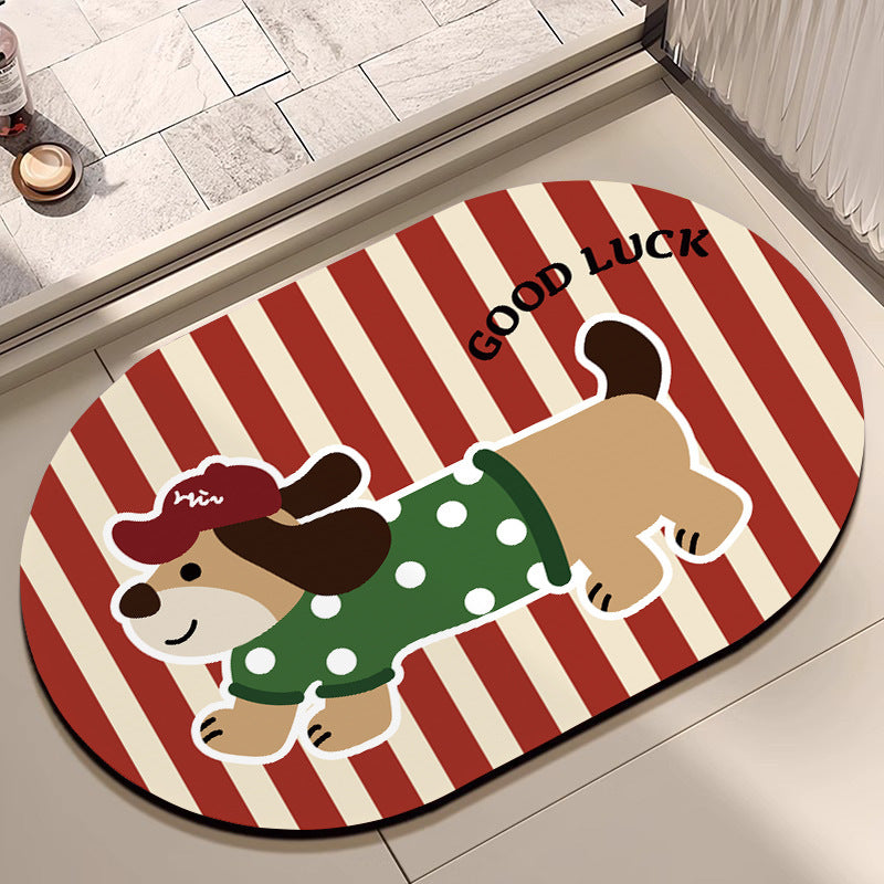 Playful Cat-Themed Shower Mat