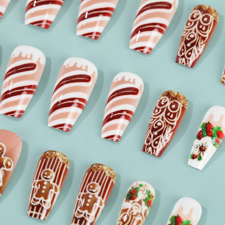 Artificial nails with Christmas design Stornfield