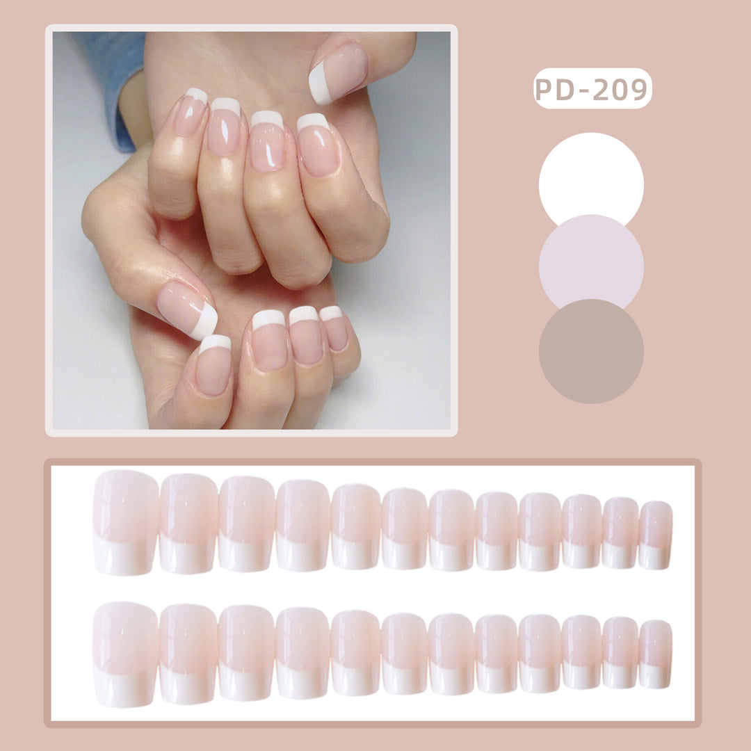 Premium French Tip Press-On Nail Art Stornfield