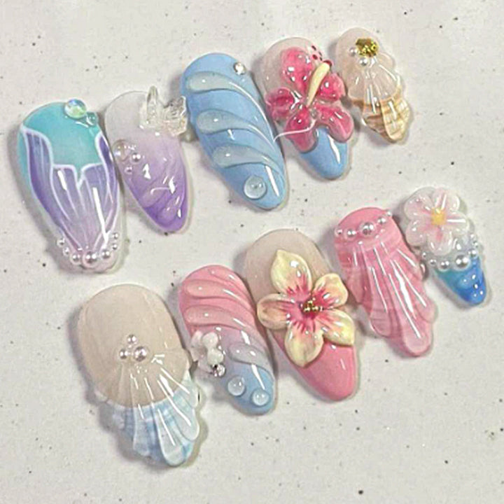 Artistic Decorative Press-On Nails Stornfield