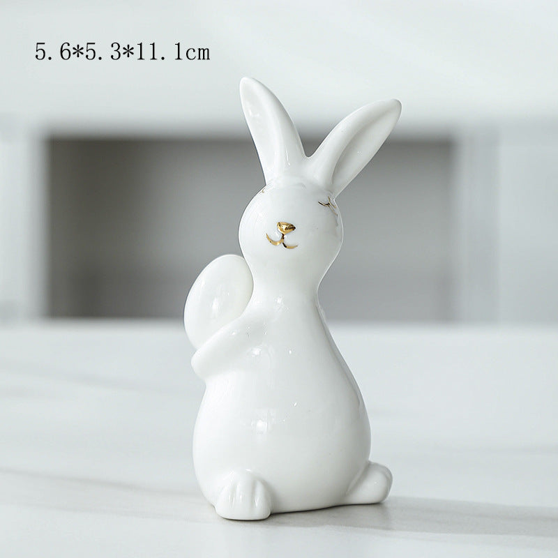 Ceramic Bunny Figurine Stornfeild